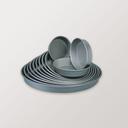 American Metalcraft 9000 Series Hard Coat Anodized Aluminum Tapered Nesting Pan, 6 inch Top ID x 5 inch Bottom ID