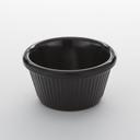 American Metalcraft Black Fluted Sided Melamine Ramekin, 2 Ounce
