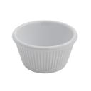 American Metalcraft White Fluted Sided Melamine Ramekin, 3 Ounce