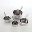American Metalcraft Stainless Steel Flat Handle Measuring Cup Set
