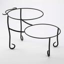 American Metalcraft Ironworks 2-Tier Stand, 12 x 19 inch