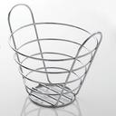 American Metalcraft Chrome Round Wire Basket, 7 x 5 inch
