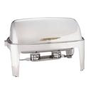 American Metalcraft Adagio Gold Handle Rectangular Chafer.