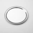American Metalcraft 12 inch Dia Royal Touch Stainless Steel Non-Embossed Round Serving Trays