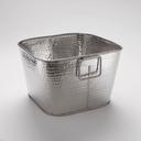 American Metalcraft Stainless Steel Square Hammered Finish Tub, 14 inch Square