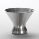 American Metalcraft Stainless Steel Satin Finish Double Wall Martini Glass, 7 Ounce