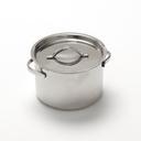 American Metalcraft Stainless Steel Mini Pot with Lid, 8 Ounce