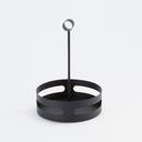 American Metalcraft Black Contemporary Condiment Rack, 6 1/4 inch Dia