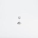 American Metalcraft Chrome Base Harp Style Weighted Number Stand, 4 inch Height