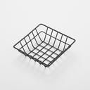 American Metalcraft Black Wire Square Grid Basket, 6 x 6 inch