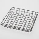 American Metalcraft Black Wire Square Grid Basket, 12 x 12 inch