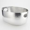 American Metalcraft Silver Hammered Aluminum Beverage Tub, 16 1/4 Quart