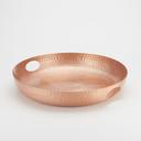 American Metalcraft Copper Hammered Aluminum Beverage Tray, 16 inch Dia X 2 3/4 inch Height