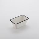 American Metalcraft Melamine Black Rimmed/White Serving Bowl, 64 Ounce