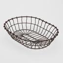 American Metalcraft Bronze Wire Oval Basket, 11 inch Length