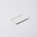 American Metalcraft Rectangular White Melamine Serving Tray, 9 3/8 inch Length