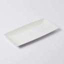 American Metalcraft Rectangular White Melamine Serving Tray, 16 inch Length