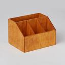 American Metalcraft Natural Poplar Wood Caddy, 7 1/2 inch Length