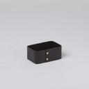 American Metalcraft Black Poplar Wood Sugar Packet Holder, 4 inch Length
