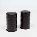 American Metalcraft Black Hammered Salt and Pepper Shaker Set, 2 Ounce -- 1 set