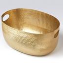 American Metalcraft Gold Hammered Aluminum Beverage Tub, 512 Ounce