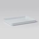 American Metalcraft The Del Mar Collection White ABS Plastic Rectangular Lid for Serving Bowl, 11-3/8 inch Length x 8-3/8 inch Width x 1-1/8 inch Height