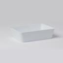 American Metalcraft White ABS Plastic Rectangular Serving Bowl, 96 Ounce