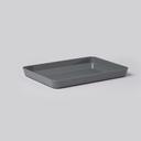 American Metalcraft The Del Mar Collection Gray ABS Plastic Rectangular Lid for Serving Bowl, 11-3/8 inch Length x 8-3/8 inch Width x 1-1/8 inch Height