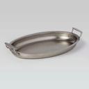 American Metalcraft Oval Hammered Stainless Steel Serving Pan, 128 Ounce Capacity