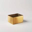 American Metalcraft Stainless Steel Satin Finish Gold Rectangular Sugar Packet Holder, 3-1/4 inch Length x 2-3/4 inch Width x 1-3/4 inch Height