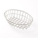 American Metalcraft Stainless Steel Oval Wire Grid Basket, 9 inch Length x 6 inch Width x 2-1/2 inch Height