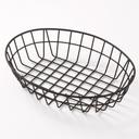 American Metalcraft Black Oval Wire Grid Basket, 11 inch Length x 8 inch Width x 2-1/2 inch Height