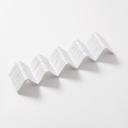 American Metalcraft White Faux Slate Melamine Taco Holder 4 or 5 Compartment Taco Holder, 13 1/4 x 3 x 2 inch