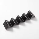 American Metalcraft Black Faux Slate Melamine Taco Holder 4 or 5 Compartment Taco Holder, 13 1/4 x 3 x 2 inch