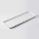 American Metalcraft Melamine White Rectangular Market Tray, 270 Ounce Capacity