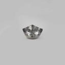 American Metalcraft Hammered Stainless Steel Squound Snack Bowl, 3 Ounce
