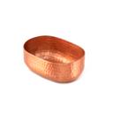American Metalcraft Hammered Aluminum Copper Oval Bowl, 25 Ounce Capacity