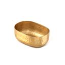 American Metalcraft Hammered Aluminum Gold Oval Bowl, 25 Ounce Capacity