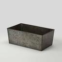 American Metalcraft Full Size Rectangular Onyx Galvanized Beverage Tub, 20-1/2 inch Length x 12 inch Width x 8 inch Height