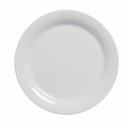 American Metalcraft Jane Collection White Melamine Wide Rim Plate, 7-1/2 inch Dia X 5/8 inch Height