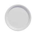 American Metalcraft Jane Collection White Melamine Narrow Rim Bread and Butter Plate, 6-1/2 inch Dia X 5/8 inch Height