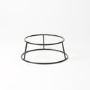 American Metalcraft Black Round Rubberized Stand, 7 1/2 x 7 1/2 inch