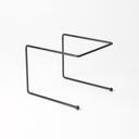 American Metalcraft Black Square Rubberized Universal Stand, 12 x 12 x 7 inch