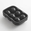 American Metalcraft Black Silicone Sphere Ice Mold, 7 x 4-5/8 x 1 1/2 inch