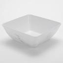 American Metalcraft White Marble Melamine Square Bowl, 232 Ounce