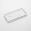 American Metalcraft White Marble Melamine Rectangle Platter, 21 inch Length