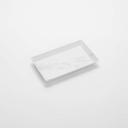 American Metalcraft White Marble Melamine Rectangle Platter, 12 inch Length