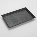 American Metalcraft Faux Slate Collection Black Melamine Serving Platter, 21 inch Length x 13 inch Width x 2 inch Height