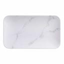 American Metalcraft Mix and Matte Collection Melamine Marble Rectangular Platter, 12 inch Length
