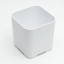 American Metalcraft White Melamine Square Jar, 44 Ounce Capacity
